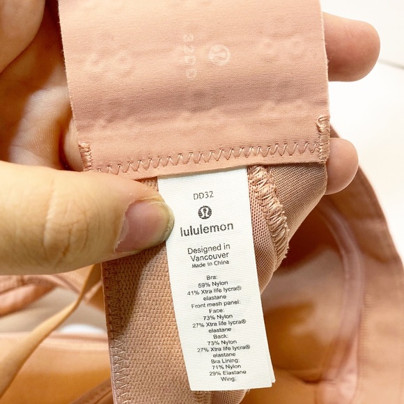 Lululemon Run Times Bra High Support Pink Pastel - Picture 5 of 7